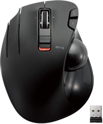 ELECOM Left-Handed Wireless Trackball Mouse
